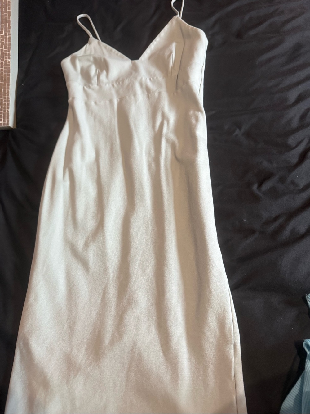 Midi Dress in Mint with Spaghetti Straps